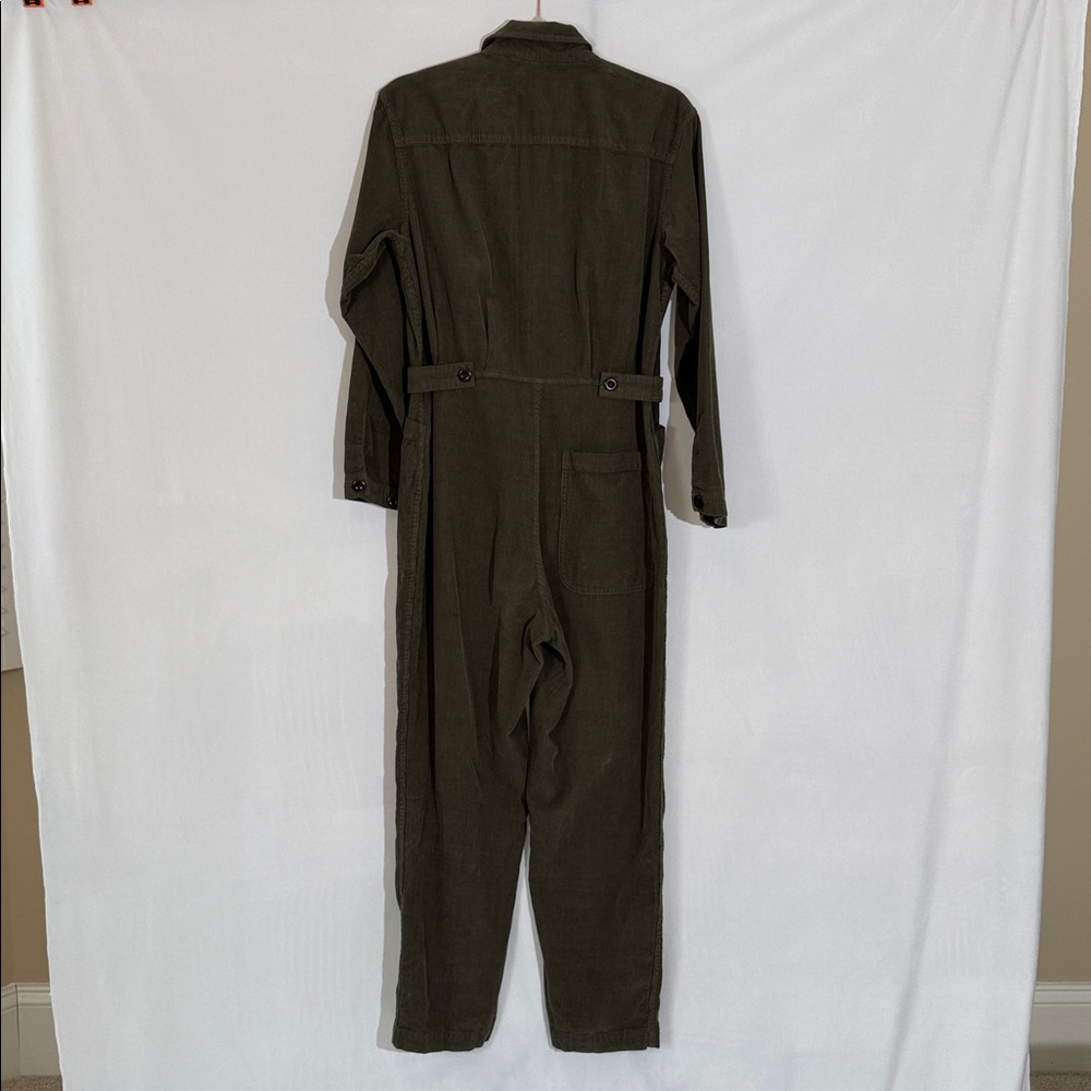 Alex Mill Fine Wale Corduroy Standard Jumpsuit Size S In Military Olive EUC - Picture 4 of 9